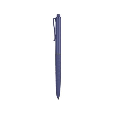 Ручка пластиковая soft-touch шариковая Plane, синий-2