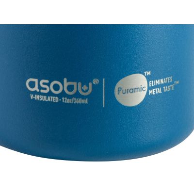 Вакуумная термокружка с внутренним керамическим покрытием Coffee Express, 360 мл, синий-11