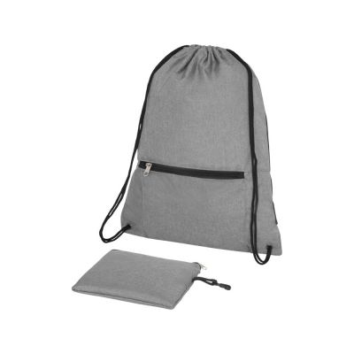 Складной рюкзак со шнурком Coss, heather medium grey-0
