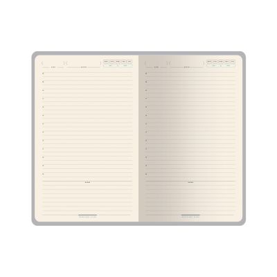 Ежедневник недатированный A5 Chelsea, черный (золотистый кант и срез)-1