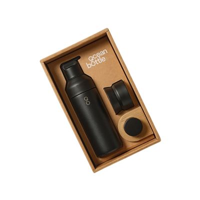 Подарочный набор Ocean Bottle 3-в-1 объемом 500 мл - Obsidian Black-4
