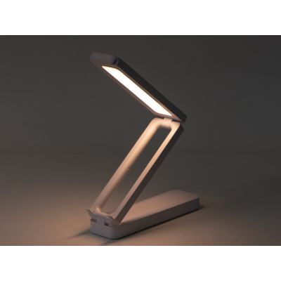Складывающаяся LED лампа с беспроводной зарядкой Lightfold, белый-3