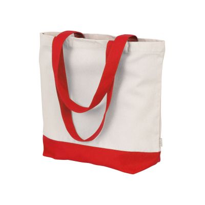 Сумка для шоппинга Cotton из переработанного хлопка 280 г, красный-0