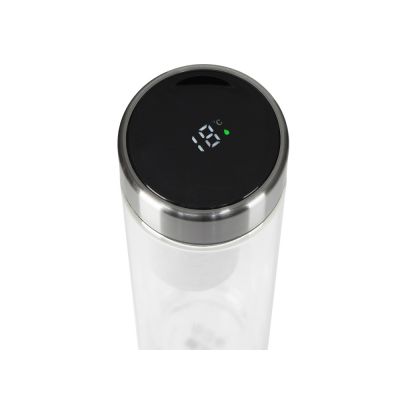 Стеклянный термос с индикатором температуры Tapp, 500 мл, серебристый-3