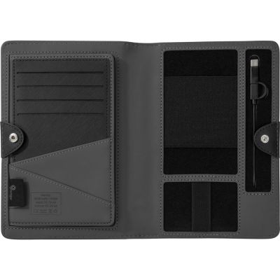 Органайзер с функцией беспроводной зарядки Manner, 5000 mah, черный-6