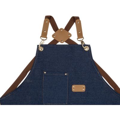 Джинсовый фартук с карманами Fry, синий-2