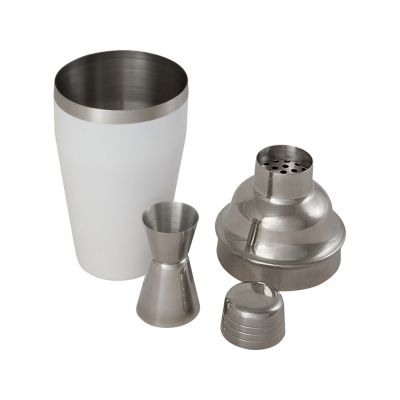 Шейкер для коктейлей Gaudie из переработанной нержавеющей стали, белый-4