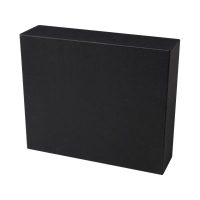 Laura подарочный набор из блокнота формата А5 в твердой обложке и шариковой ручки - сплошной черный-4