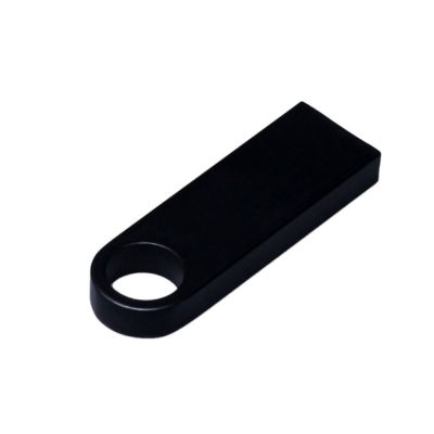 USB 2.0-флешка на 32 Гб с мини чипом и круглым отверстием, черный-2