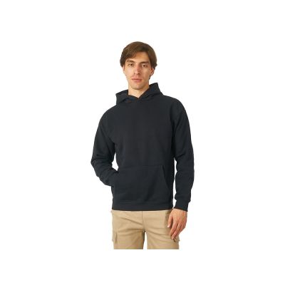 Толстовка с капюшоном оверсайз Berlin унисекс, черный-1