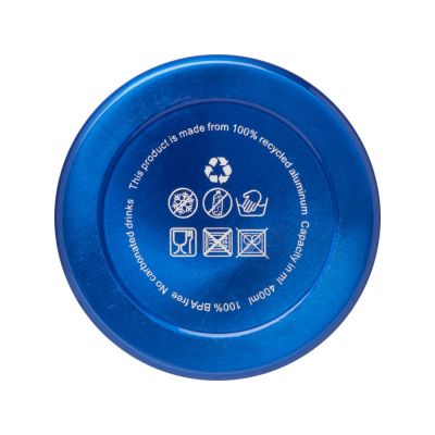 Бутылка для воды с карабином Oregon, объемом 400 мл, синий-2