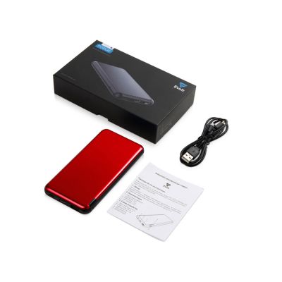 Внешний аккумулятор Forge v.2, металл, 10000mah, красный-6