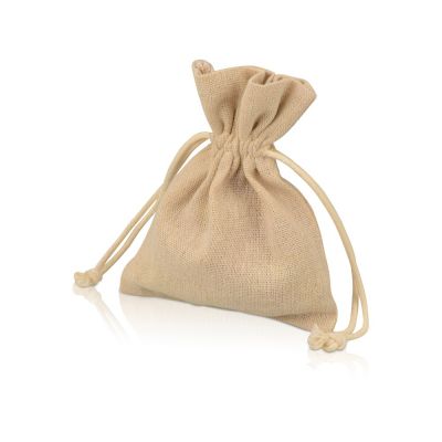 Мешочек подарочный, лен, малый, натуральный-0