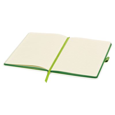 Блокнот ColorNote White, твердая обложка A5, 80 листов, белый и зеленое яблоко-2