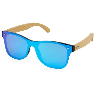 Солнцезащитные очки из бамбука с зеркальной линзой Rockwood Motion, синий-0