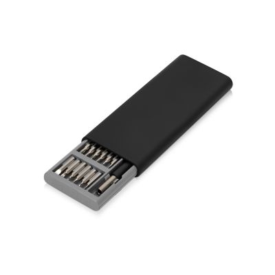 Отвертка с набором из 24 насадок Bits, черный-0