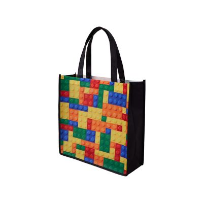 Сумка для шопинга с донной складкой и ручкой из нетканого PET материала-3