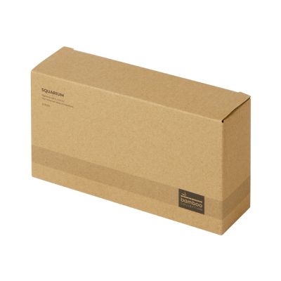 Прямоугольные настольные часы из бамбука Squarium-4