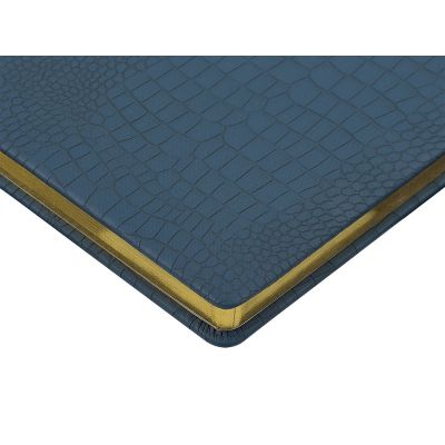 Ежедневник недатированный А5 Amazonia, синий с золотым обрезом-2