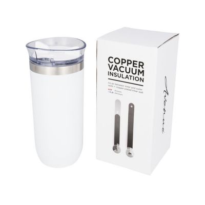 Вакуумная герметичная термокружка Twist, белый-0