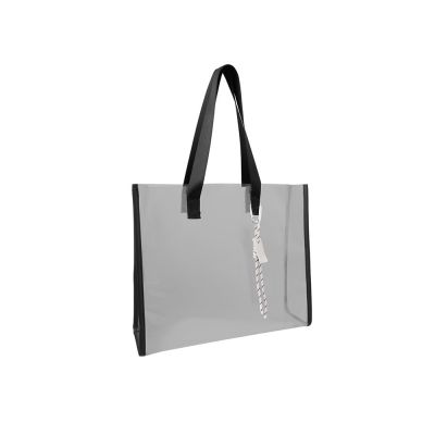 Брелок-веревочка на карабине Trinket, черно-белый-5