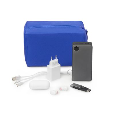 Органайзер для электроники и проводов Aisle, синий-0