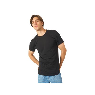 Футболка HD Fit короткий рукав с эластаном, мужская, чёрный-1