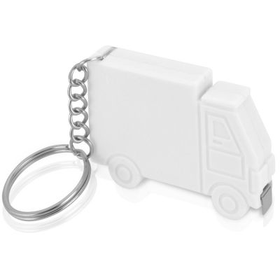 Брелок-рулетка Грузовик,1 м., белый-0