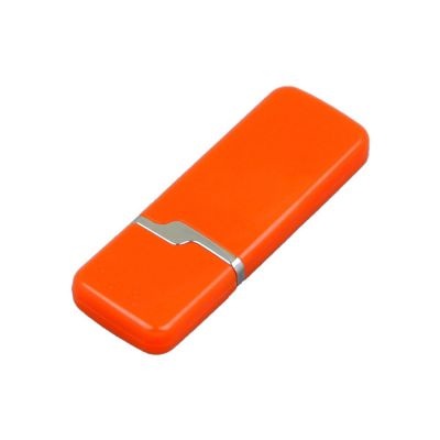 Флешка 3.0 промо прямоугольной формы c оригинальным колпачком, 128 Гб, оранжевый (P)-2