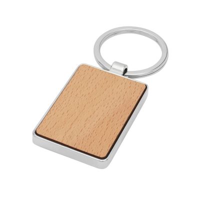 Прямоугольный брелок Mauro из бука, дерево-0