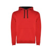 Толстовка с капюшоном Urban мужская, красный/черный