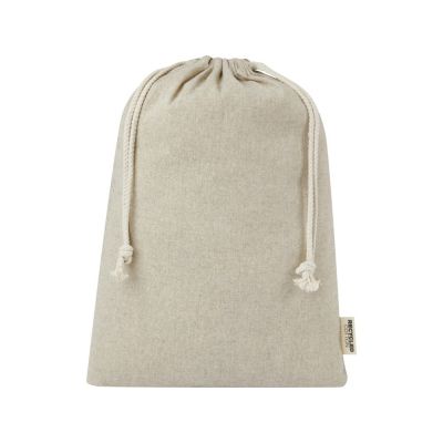 Большая подарочная сумка Pheebs объемом 4 л из хлопка плотностью 150 г/м2, натуральный-1