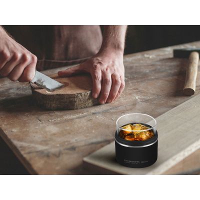 Тумблер для виски WHISKEY KUZIE, черный-8