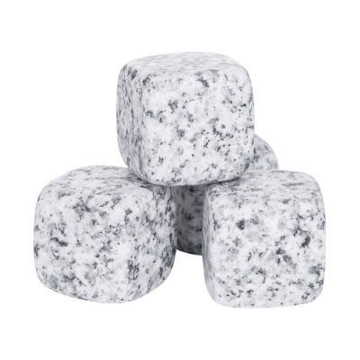 Камни для виски Gentleman в бархатном мешочке, 4 шт, серый-1