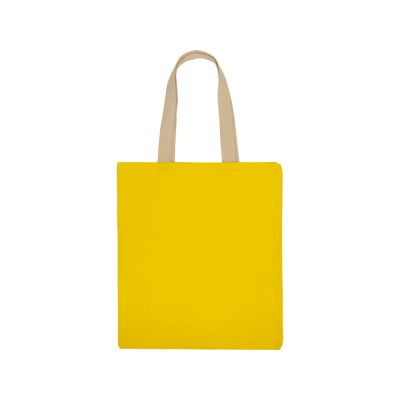 Сумка для шопинга Steady из хлопка с парусиновыми ручками, 260 г/м2, желтый-4
