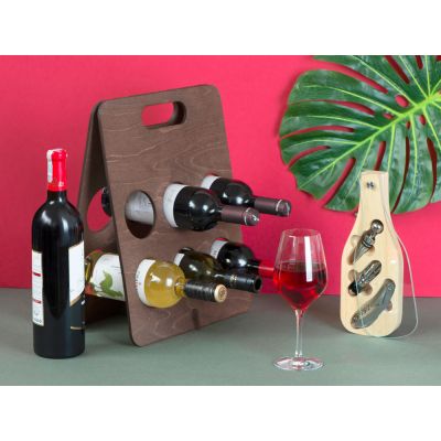 Набор аксессуаров для вина Pinotage со стеклянной крышкой-12