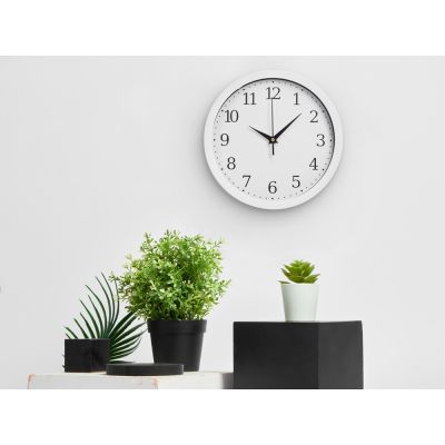 Пластиковые настенные часы  диаметр 25,5 см Yikigai, белый-5