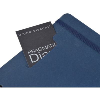 Ежедневник недатированный на гребне А5 Pragmatic, темно-синий-2