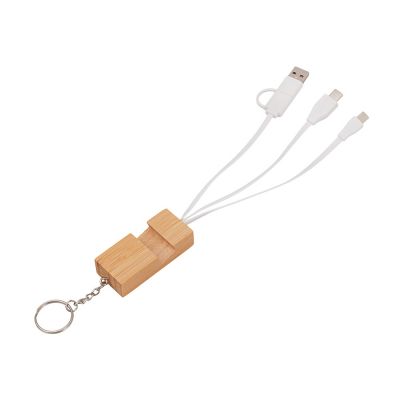 Универсальный кабель с подставкой 4-в-1 Unicable, белый-0