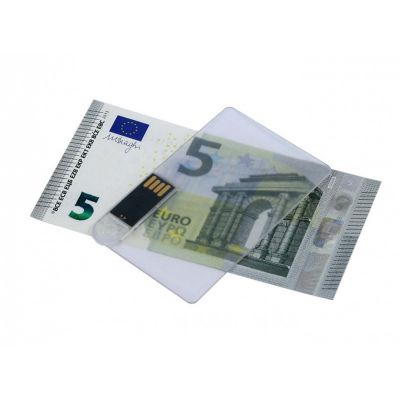 USB-флешка на 8 Гб в виде прозрачной пластиковой карты, прозрачный-2