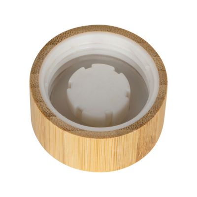 Бутылка из переработанного пластика Kato Bamboo с бамбуковой крышкой, 500 мл-3