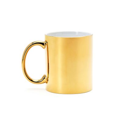 Кружка керамическая ZALA 350 мл, золотистый-0