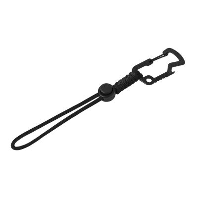 Брелок-шнурок Spanner с карабином с открывашкой для бутылок и ключом-шестигранником, черный-0