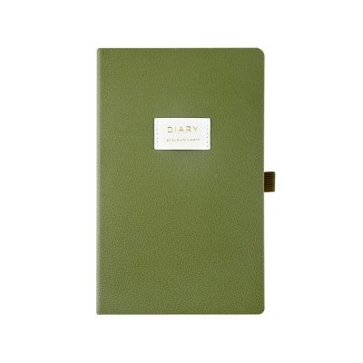 Ежедневник недатированный А5 Verde с нашивкой, зеленый-1
