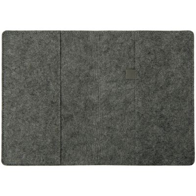 Двустороннее портфолио из рпет-фетра и искусственной кожи Felt, серый-10