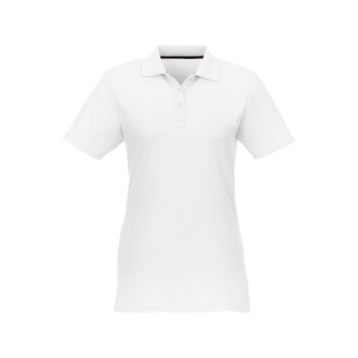 Женское поло Helios с коротким рукавом, белый-1