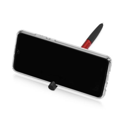 Ручка-стилус металлическая шариковая многофункциональная (6 функций) Multy, красный-3