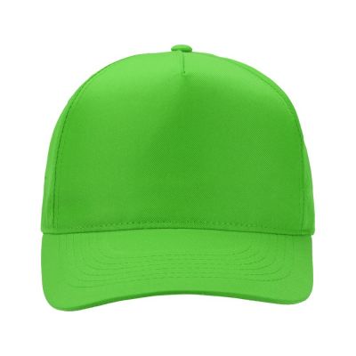 Бейсболка Mix 5-ти панельная 180 гр, зеленое яблоко-1