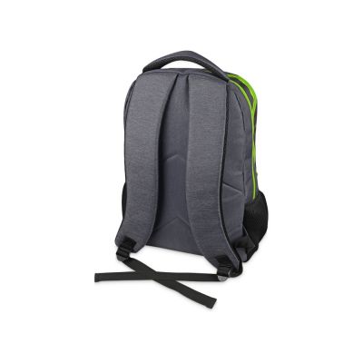 Рюкзак Metropolitan, серый с зеленой молнией-1