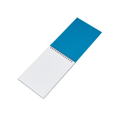 Блокнот на пружине в пластиковой обложке А5, синий-2